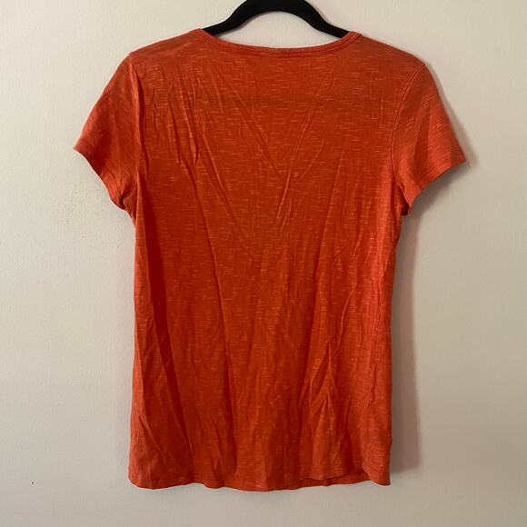 Toad & Co Orange V-neck Shirt Gorpcore Loungewear Lightweight Women's size XS - Picture 6 of 10